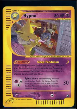 Pokemon AQUAPOLIS - #H12/H32 Hypno - Holo - ENG - Heavily/Moderately Played - Image 1