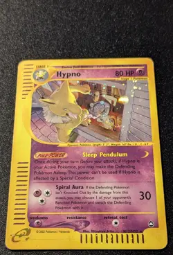 Pokemon AQUAPOLIS - #H12/H32 Hypno - Holo - ENG - Heavily/Moderately Played - Image 4