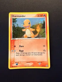 Charmander 113/112 FireRed & LeafGreen Secret Rare Holo Pokemon Card 2004 LP - Image 1