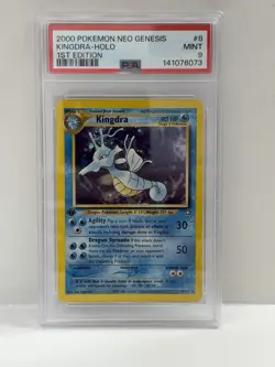 2000 POKEMON NEO GENESIS 1ST EDITION KINGDRA HOLO 8 PSA 9 - Image 1