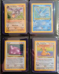 Pokemon WOTC Complete Fossil Set 62/62 - Very Clean Example - Image 1