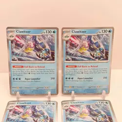 Pokemon Clawitzer (Holo) 038/132 NM Mega Evolution Playset x4 - Image 2