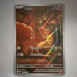 Pokemon Vulpix 138/132 Me01 Mega Evolution Illustration Rare Holo Alt Art 70 HP - Image 2