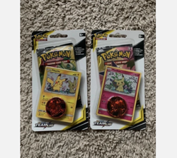 4x Sealed TEAM UP Blister Packs (Pikachu SM162 + Mimikyu SM163) Pokemon Cards - Image 1