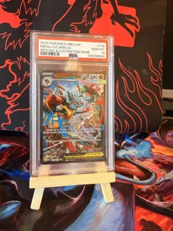 2025 POKEMON MEG EN-MEGA EVOLUTION #179 MEGA LUCARIO EX PSA 10 - Image 1