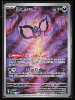 Pecharunt 129 SV: Scarlet & Violet Black Star Promo Illustration Rare Pokemon NM - Image 1