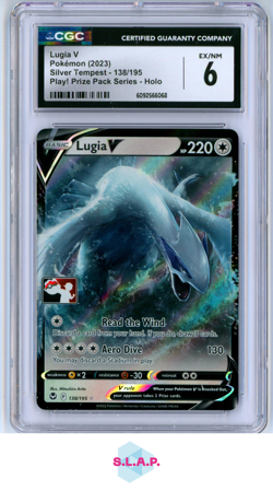 LUGIA V SILVER TEMPEST PLAY POKEMON PRIZE PACK SERIES HOLO 138/195 POKEMON CGC 6 - Image 1