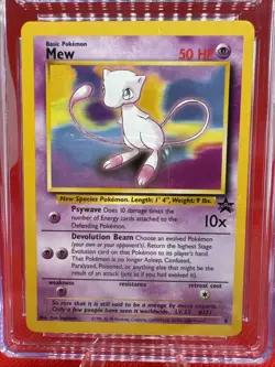 CGC 10 Mew Black Star Promo 8 Pokemon League 2000 Pokemon TCG - GEM MINT - Image 2