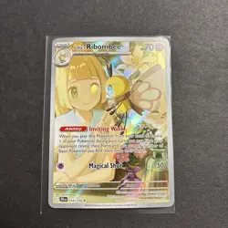 Lillie's Ribombee Art Rare Holofoil SV9 105/100 NM Pokemon TCG - Image 1