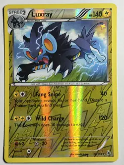 Luxray Reverse Holo XY - Flashfire 34/106 MP-LP Pokemon Card - Image 1