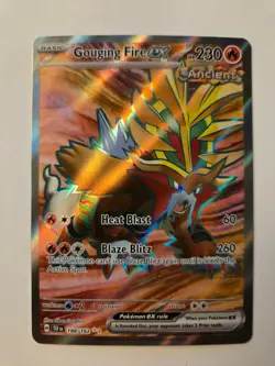 Pokemon Gouging Fire EX 188/162 - Temporal Forces - Ultra Rare Full Art - Image 1