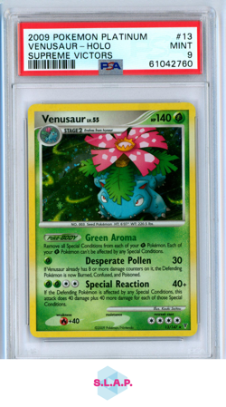 VENUSAUR-HOLO SUPREME VICTORS POKEMON PLATINUM SUPREME VICTORS 2009 13 PSA 9 - Image 1