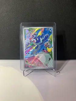 Pokemon First Partner Illustration Collection Popplio Black Star Full Art #045 - Image 1
