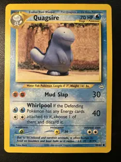 Quagsire 48/64 [MP] - Neo Revelation - Pokemon TCG - Yuka Morii - Image 1