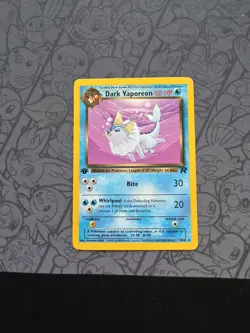 Pokemon: Dark Vaporeon 1st Edition #45/82 Team Rocket 2000 WOTC - LP+ - J60 - Image 1