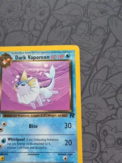 Pokemon: Dark Vaporeon 1st Edition #45/82 Team Rocket 2000 WOTC - LP+ - J60 - Image 4