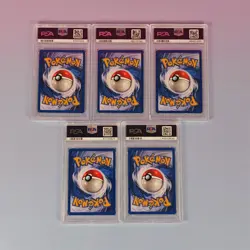 1999 POKEMON BASE SET GER 1ST ED TANGELA QUAPSEL DRATINI TAUBOGA PORENTA PSA 10 - Image 2