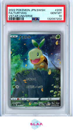 TURTWIG POKEMON #206 2022 VSTAR UNIVERSE - JAPANESE PSA 10 - Image 1