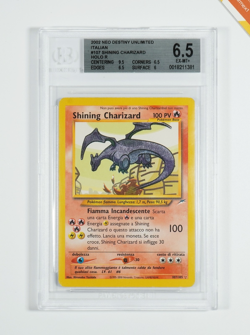 Pokemon BGS 6.5 Shining Charizard #107 Neo Destiny Unlimited 2002 Italiano - Image 1