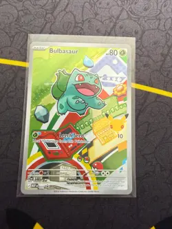 Pokemon Bulbasaur - 037 - First Partner Illustration Rare Promo NM - Image 1