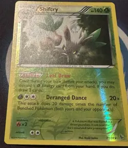 Pokemon TCG - SHIFTRY - FlashFire 7/106 Rare Reverse Holo - LP - Image 2