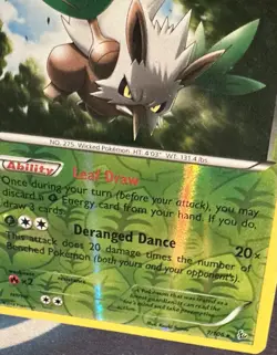 Pokemon TCG - SHIFTRY - FlashFire 7/106 Rare Reverse Holo - LP - Image 3