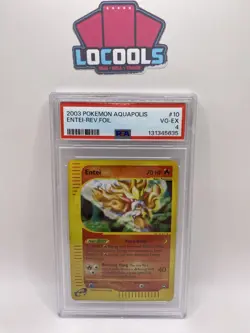 2003 POKEMON AQUAPOLIS #10 ENTEI-REVERSE FOIL PSA 4 - Image 1