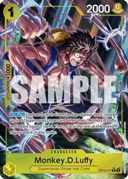One Piece Monkey.D.Luffy (Parallel) - OP10-111 - R - Foil, Near Mint Royal Blood - Image 1