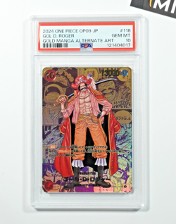 One Piece PSA 10 Gol D. Roger OP09-118 Gold Manga Art 2023 Japanese - Image 1