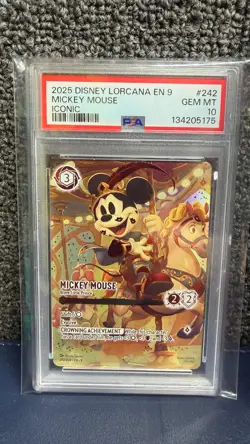 Disney Lorcana Mickey Mouse Iconic PSA 10 - Image 1