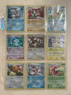 Pokemon Card Lot 9 Vintage Cosmos Holos 🔥 HOLO BLEED ERROR! SWIRLS! 2007-2010 - Image 1