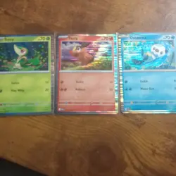 Pokemon Snivy Tepig Oshawott Holo Card BW01 BW02 BW03 English Promo Bundle 12 - Image 1