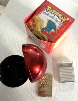 1999 Pokemon Burger King Charizard 23K Gold Plated Trading Card with Certificate - Image 4