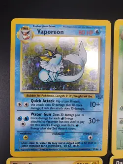 Vintage Pokemon 8 Card Lot - Heavily Damaged - 2 holo 6 nonholo - Image 2