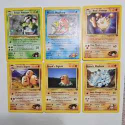 Pokemon TCG Nintendo Wizards 6 Card Lot Gym Challenge Erika's Venusaur - Image 1