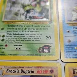 Pokemon TCG Nintendo Wizards 6 Card Lot Gym Challenge Erika's Venusaur - Image 2
