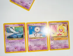 Pokemon TCG Neo Revelation Card Lot - Lugia, Unown B, Smoochum (3 Cards, 2001) - Image 1