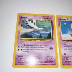 Pokemon TCG Neo Revelation Card Lot - Lugia, Unown B, Smoochum (3 Cards, 2001) - Image 2