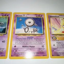 Pokemon TCG Neo Revelation Card Lot - Lugia, Unown B, Smoochum (3 Cards, 2001) - Image 3