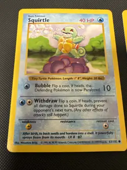 Pokemon Card Lot: Squirtle Base Set & Vileplume Jungle Set Non-Holo WOTC 1999 - Image 2