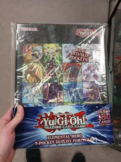 Konami Yu-Gi-Oh! Card Supplies Elemental Hero 9-Pocket Binder New Sealed - Image 1