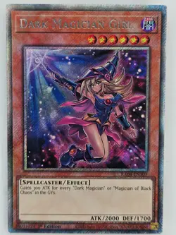 Yu Gi Oh - RA04-EN107 Dark Magician Girl Alt Art 7 - Platinum Secret Rare - Image 1