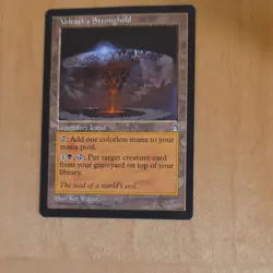 Wizards Volrath's Stronghold Legendary Land Stronghold Rare Kev Walker 1998 - Image 1