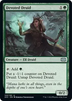 MTG - Devoted Druid - Double Masters 2022 - Magic the Gathering - Image 1