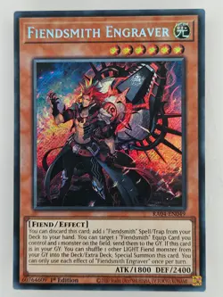 Yu Gi Oh - RA04-EN049 Fiendsmith Engraver - Secret Rare - Image 1