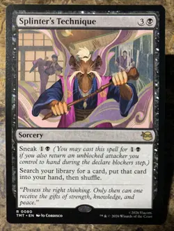 MTG TCG TMNT Splinter's Technique 0080 Reguar Rare - Image 1