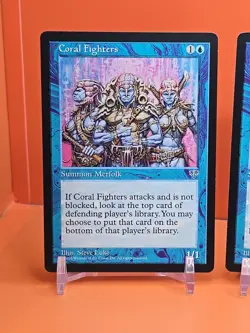 🔵🔵🔵 (4) 1996 MAGIC THE GATHERING CORAL FIGHTERS MIRAGE UNPLAYED 🔵🔵🔵 - Image 2