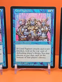🔵🔵🔵 (4) 1996 MAGIC THE GATHERING CORAL FIGHTERS MIRAGE UNPLAYED 🔵🔵🔵 - Image 3