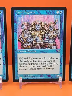 🔵🔵🔵 (4) 1996 MAGIC THE GATHERING CORAL FIGHTERS MIRAGE UNPLAYED 🔵🔵🔵 - Image 4