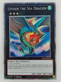 Yu Gi Oh - RA04-EN155 Leviair The Sea Dragon - Platinum Secret Rare - Image 1